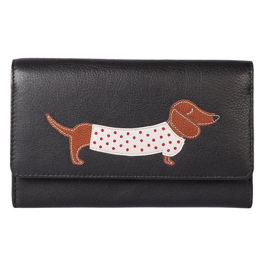 Sausage Dog Purse Black - Cotswold Jewellery