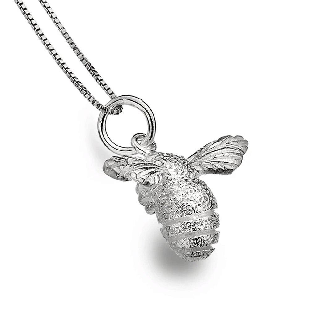 Bumble Bee Sterling Silver Necklace - Cotswold Jewellery